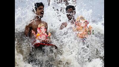 Devotees carry an idol for immersion (For representation only)
