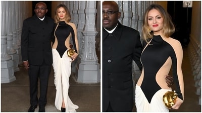 Natasha Poonawalla attended the LACMA Art + Film Gala 2024 with Edward Enninful wearing a Schiaparelli Fall 2024 gown. She carried a gold statement clutch and black stilettos with the ensemble. Lastly, loose tresses, bold red lips, and statement earrings completed the look. Natasha Poonawalla attended the LACMA Art + Film Gala 2024 with Edward Enninful wearing a Schiaparelli Fall 2024 gown. She carried a gold statement clutch and black stilettos with the ensemble. Lastly, loose tresses, bold red lips, and statement earrings completed the look. 