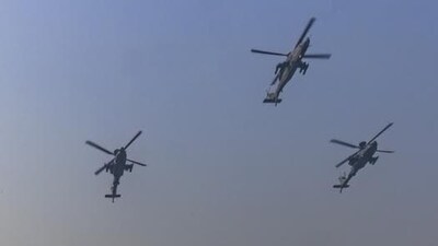 Representational image: The central government may cut the number of pilots required to fly a single-engine helicopter from two to one. Representational image: The central government may cut the number of pilots required to fly a single-engine helicopter from two to one.