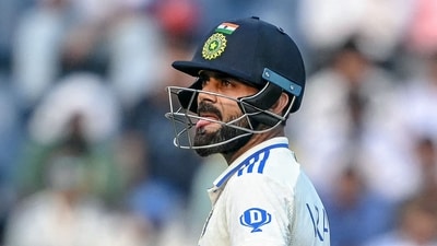 India's Virat Kohli reacts during the third Test. (AFP) India's Virat Kohli reacts during the third Test. (AFP)
