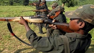 The Chhattisgarh police have recovered only 21. 5% of the total automatic rifles looted by the Maoists since 2001 in Bastar region. (Representational image) The Chhattisgarh police have recovered only 21. 5% of the total automatic rifles looted by the Maoists since 2001 in Bastar region. (Representational image)