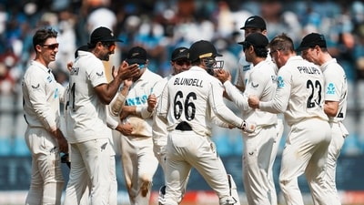New Zealand beat India to complete 3-0 whitewash. (PTI) New Zealand beat India to complete 3-0 whitewash. (PTI)