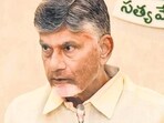 File Photo: Andhra Pradesh chief minister N Chandrababu Naidu chairs a cabinet meeting. (PTI)