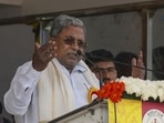 Chief Minister Siddaramaiah is facing allegations of irregularities in the allotment of 14 sites, estimated at <span class='webrupee'>₹</span>56 crore, to his wife in an upmarket area in Mysuru as compensation for 3.16 acres of Parvathi’s land “acquired” by MUDA (PTI) Chief Minister Siddaramaiah is facing allegations of irregularities in the allotment of 14 sites, estimated at <span class='webrupee'>₹</span>56 crore, to his wife in an upmarket area in Mysuru as compensation for 3.16 acres of Parvathi’s land “acquired” by MUDA (PTI)