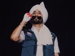 Diljit Dosanjh on stage at his Jaipur concert Diljit Dosanjh on stage at his Jaipur concert