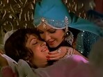Hema Malini and Parveen Babi in Razia Sultan Hema Malini and Parveen Babi in Razia Sultan