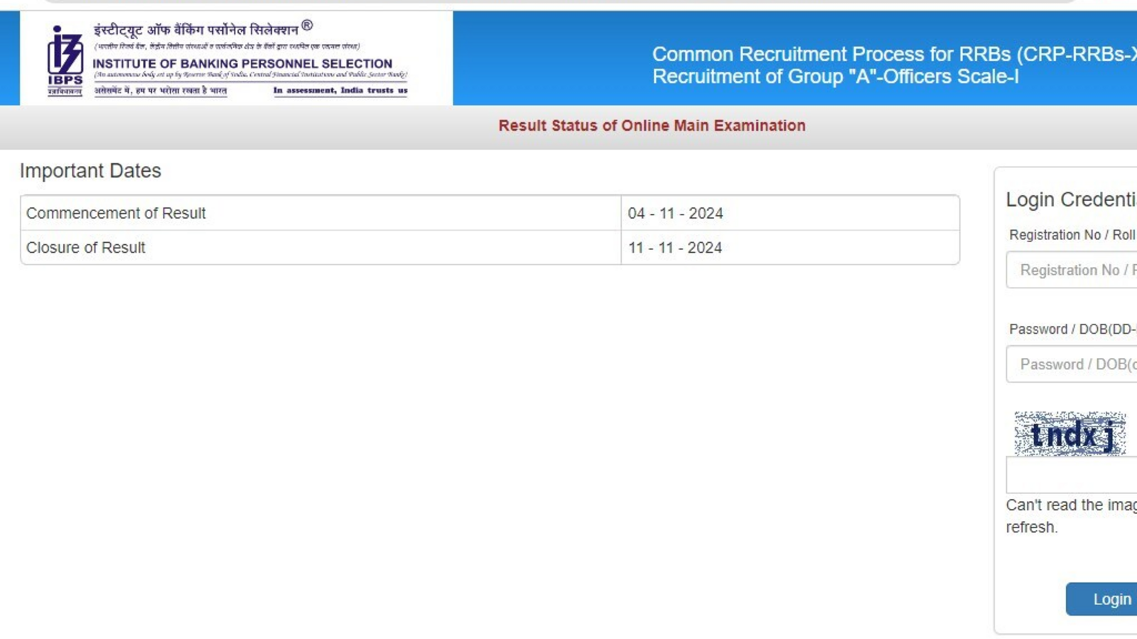 IBPS RRB PO Mains result out at ibps.in, links to check officer scale 1, 2, 3 marks here IBPS RRB PO Mains result out at ibps.in, links to check officer scale 1, 2, 3 marks here