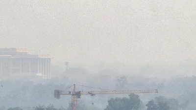 The overall air quality index in Delhi stood at 434 as of 6 am today. The overall air quality index in Delhi stood at 434 as of 6 am today.