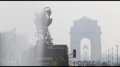 Calm winds led to accumulation of local pollutants over the weekend. (ANI) Calm winds led to accumulation of local pollutants over the weekend. (ANI)