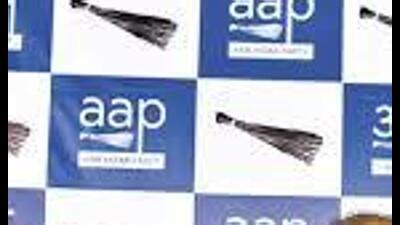 Dheeraj Kumar Dadahu was inducted into the party by AAP’s state convener and chief minister Bhagwant Mann. (HT File)