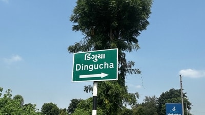 Dingucha village is divided into two parts: the old settlement, where the families who haven’t left live, and the newer section, largely home to relatives of those who have emigrated—many through perilous, unauthorised routes. (Maulik Pathak)