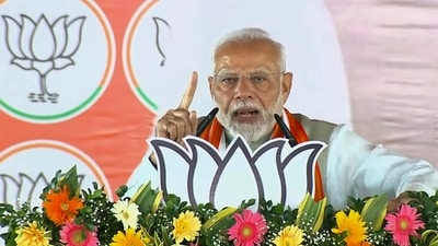Prime Minister Narendra Modi addresses a public meeting ahead of Jharkhand Assembly elections, in Garhwa district, Jharkhand, Monday. (PTI) Prime Minister Narendra Modi addresses a public meeting ahead of Jharkhand Assembly elections, in Garhwa district, Jharkhand, Monday. (PTI)