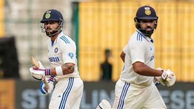Virat Kohli and Rohit Sharma were the only two specialist India batters who sat out the Duleep Trophy without any injuries. (PTI) Virat Kohli and Rohit Sharma were the only two specialist India batters who sat out the Duleep Trophy without any injuries. (PTI)