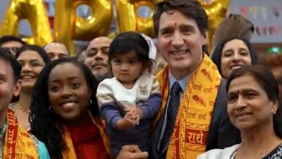 Justin Trudeau with Canada's Hindu community on Diwali (X) Justin Trudeau with Canada's Hindu community on Diwali (X)