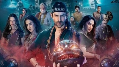 Bhool Bhulaiyaa 3 box office collection day 3: Kartik Aaryan is back as Rooh Baba with Vidya Balan and Madhuri Dixit. Bhool Bhulaiyaa 3 box office collection day 3: Kartik Aaryan is back as Rooh Baba with Vidya Balan and Madhuri Dixit.