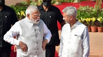 Prime Minister Narendra Modi and external affairs minister S Jaishankar. Prime Minister Narendra Modi and external affairs minister S Jaishankar.