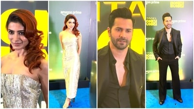 Samantha Ruth Prabhu and Varun Dhawan were all dressed up for the premiere of their series Citadel: Honey Bunny. Samantha Ruth Prabhu and Varun Dhawan were all dressed up for the premiere of their series Citadel: Honey Bunny.