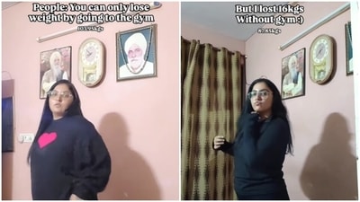 Woman shares how she lost 16 kg without going to the gym. Woman shares how she lost 16 kg without going to the gym.