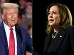 (COMBO) This combination of pictures created on November 04, 2024 shows
Former US President and Republican presidential candidate Donald Trump (L) speaks during his final campaign rally at Van Andel Arena in Grand Rapids, Michigan in the early hours of November 5, 2024, and US Vice President and Democratic presidential candidate Kamala Harris (R) speaks during a campaign rally on the Benjamin Franklin Parkway in Philadelphia, Pennsylvania on November 4, 2024. (Photo by JEFF KOWALSKY and ANDREW CABALLERO-REYNOLDS / AFP) (COMBO) This combination of pictures created on November 04, 2024 shows
Former US President and Republican presidential candidate Donald Trump (L) speaks during his final campaign rally at Van Andel Arena in Grand Rapids, Michigan in the early hours of November 5, 2024, and US Vice President and Democratic presidential candidate Kamala Harris (R) speaks during a campaign rally on the Benjamin Franklin Parkway in Philadelphia, Pennsylvania on November 4, 2024. (Photo by JEFF KOWALSKY and ANDREW CABALLERO-REYNOLDS / AFP)