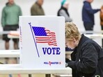 Melissa Warner, of Johnstown, Pa., marks her ballot on Election Day at Westmont Borough No. 1 polling place at Westmont Grove in Cambria County on Tuesday, Nov. 5, 2024. (Thomas Slusser/The Tribune-Democrat via AP) Melissa Warner, of Johnstown, Pa., marks her ballot on Election Day at Westmont Borough No. 1 polling place at Westmont Grove in Cambria County on Tuesday, Nov. 5, 2024. (Thomas Slusser/The Tribune-Democrat via AP)