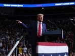 Republican presidential nominee former President Donald Trump speaks at a campaign rally at PPG Paints Arena, Monday, Nov. 4, 2024, in Pittsburgh, Pa. Republican presidential nominee former President Donald Trump speaks at a campaign rally at PPG Paints Arena, Monday, Nov. 4, 2024, in Pittsburgh, Pa.