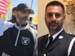 Sergeant Harinder Sohi was was seen participating with the pro-Khalistani groups that launched an attack on Hindus at the Hindu Sabha Temple in Brampton.