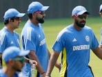 Gautam Gambhir and Rohit Sharma attend a practice session. (AP Photo/Rajanish Kakade) Gautam Gambhir and Rohit Sharma attend a practice session. (AP Photo/Rajanish Kakade)