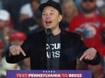FILE PHOTO: Tesla CEO and X owner Elon Musk speaks during a rally for Republican presidential nominee and former U.S. president Donald Trump, at the site of the July assassination attempt against Trump, in Butler, Pennsylvania, U.S., October 5, 2024. REUTERS/Carlos Barria/File Photo
