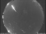 The image shows a Taurid fireball recorded at the NASA All Sky Fireball Network station in Tullahoma, Tenn in 2014. The image shows a Taurid fireball recorded at the NASA All Sky Fireball Network station in Tullahoma, Tenn in 2014.