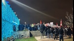 Brampton [Canada], Nov 05 (ANI): A massive crowd gather outside Hindu Sabha Mandir in solidarity with the temple and the Hindu community after the Khalistani attack on November 3, in Brampton on Monday. (ANI Photo) (CoHNA Canada - X)