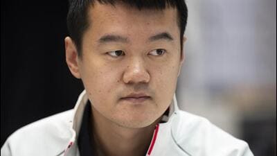China’s reigning world chess champion Ding Liren, who will defend his title against India’s D Gukesh in the championship to be played in Singapore. (AP) China’s reigning world chess champion Ding Liren, who will defend his title against India’s D Gukesh in the championship to be played in Singapore. (AP)