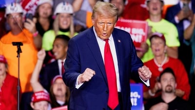 Donald Trump was considered an underdog at the start of his 2024 campaign, but he went from strength to strength. (REUTERS)