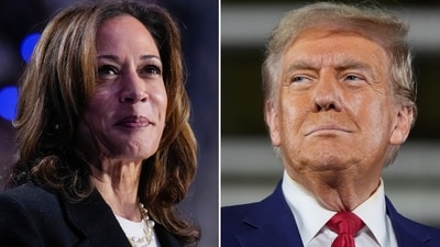 Polls have predicted a close contest between Kamala Harris and Donald Trump. (AP)