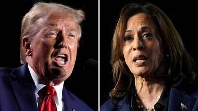 Republican presidential nominee former President Donald Trump and Democratic presidential nominee Vice President Kamala Harris (AP)