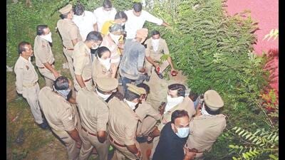 Ekta Gupta’s body being exhumed. (File Photo) Ekta Gupta’s body being exhumed. (File Photo)