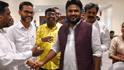 Fahad Ahmad said, “My battle is not against Nawab Malik or Sana Malik personally. My focus is on ensuring fundamental rights for the people, which the sitting MLA has failed to provide over the last decade.” (Raju Shinde/HT Photo)