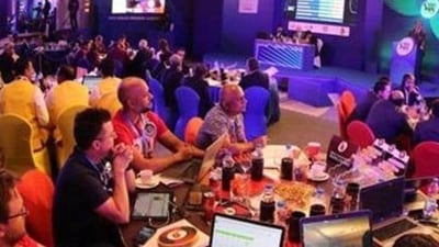 File image of an IPL auction. (HT Photo)