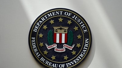 The FBI seal is pictured in Omaha, Neb., Aug. 10, 2022. (AP) The FBI seal is pictured in Omaha, Neb., Aug. 10, 2022. (AP)