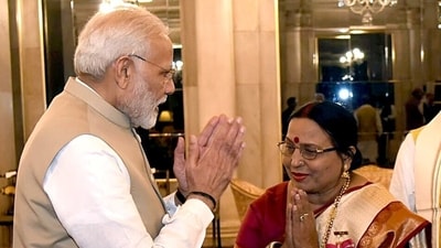 Prime Minister Narendra Modi tweeted this picture condoling the demise of Padma Bhushan awardee singer Sharda Sinha, on Tuesday. (X/Narendra Modi)