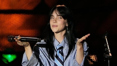 FILE - Billie Eilish urged fans to exercise their power to vote. (AP Photo, File) (AP) FILE - Billie Eilish urged fans to exercise their power to vote. (AP Photo, File) (AP)