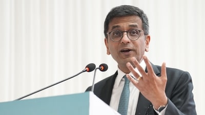 Chief Justice of India DY Chandrachud is set to retire on November 10. (PTI) Chief Justice of India DY Chandrachud is set to retire on November 10. (PTI)