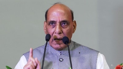 Union Defence Minister Rajnath Singh. (PTI) Union Defence Minister Rajnath Singh. (PTI)