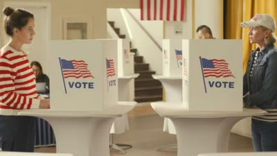 A political advertisement has sparked controversy amid the 2024 US election. (YouTube) A political advertisement has sparked controversy amid the 2024 US election. (YouTube)