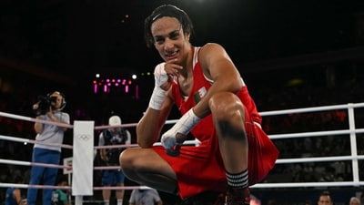 Imane Khelif has filed a legal complaint against online harassment after the gender outcry. (Photo by MOHD RASFAN / AFP) Imane Khelif has filed a legal complaint against online harassment after the gender outcry. (Photo by MOHD RASFAN / AFP)