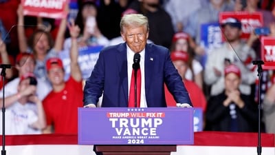 Donald Trump vows to ‘rescue the American dream’ in ‘closing message’ to voters (Photo by KAMIL KRZACZYNSKI / AFP) (AFP)