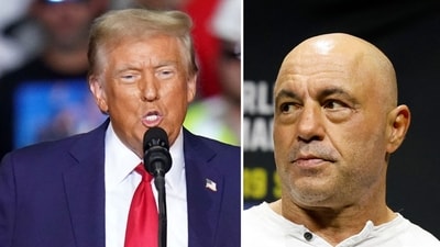 Donald Trump thanks Joe Rogan for endorsing him (AP Photo/Matt Freed, AP Photo/Gregory Payan, File) Donald Trump thanks Joe Rogan for endorsing him (AP Photo/Matt Freed, AP Photo/Gregory Payan, File)