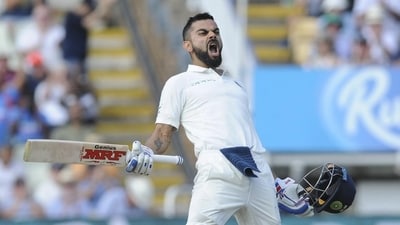 Virat Kohli 149 vs England, 1st Test (2018): Kohli had a forgettable England tour in 2014, and the pressure mounted on him in the 2018 tour, where he returned as captain of the side. He silenced his critics with a knock of 149 runs in 225 balls in the first Test four years later. (AP) Virat Kohli 149 vs England, 1st Test (2018): Kohli had a forgettable England tour in 2014, and the pressure mounted on him in the 2018 tour, where he returned as captain of the side. He silenced his critics with a knock of 149 runs in 225 balls in the first Test four years later. (AP)