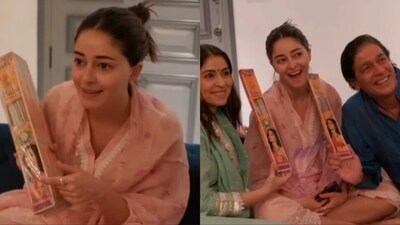 Ananya Panday was seen on the cover of phuljhari packets. Ananya Panday was seen on the cover of phuljhari packets.