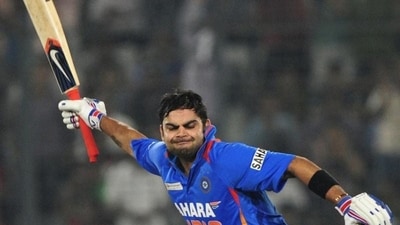 Virat Kohli 183 vs Pakistan, Asia Cup 2012: The Chase Master haunted Pakistan with his best-ever score in ODI cricket to take India over the line in a do-or-die match. Chasing 330 against arch-rivals Pakistan. Kohli smashed 183 in just 148 balls with 22 fours and a six. (X Image) Virat Kohli 183 vs Pakistan, Asia Cup 2012: The Chase Master haunted Pakistan with his best-ever score in ODI cricket to take India over the line in a do-or-die match. Chasing 330 against arch-rivals Pakistan. Kohli smashed 183 in just 148 balls with 22 fours and a six. (X Image)