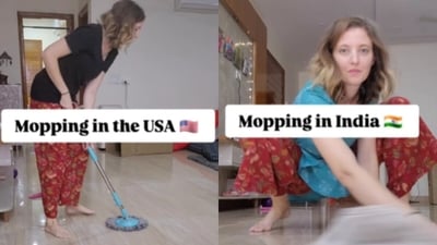 An American in New Delhi shared humorous insights on cultural differences, delighting viewers online. (Instagram/kristenfischer3)